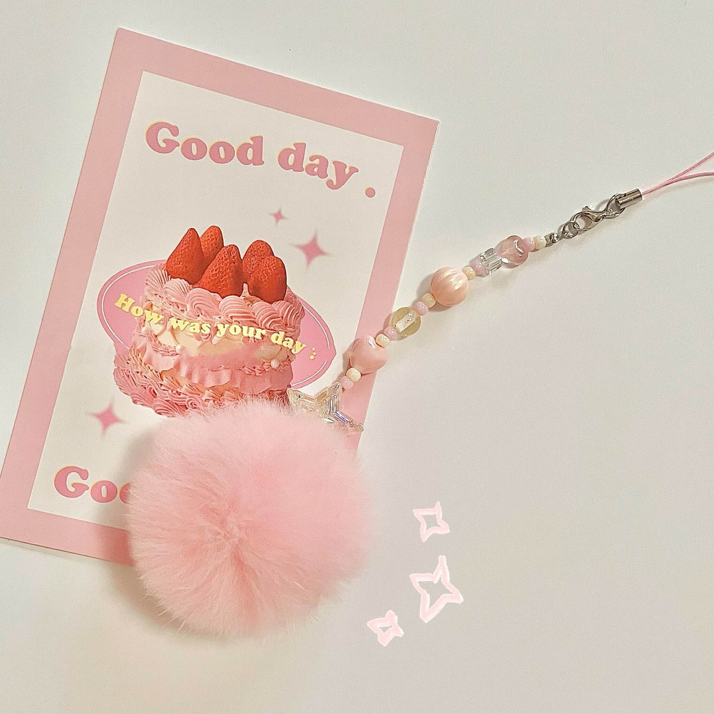 Phone Charm | Pink Puff ed.