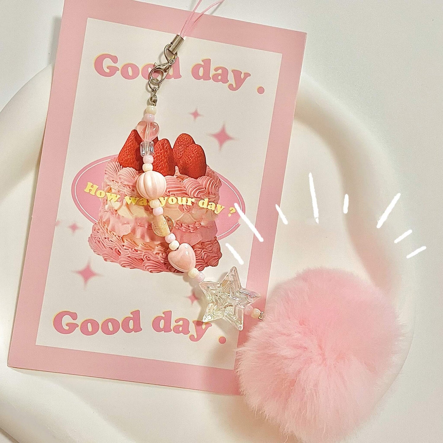 Phone Charm | Pink Puff ed.
