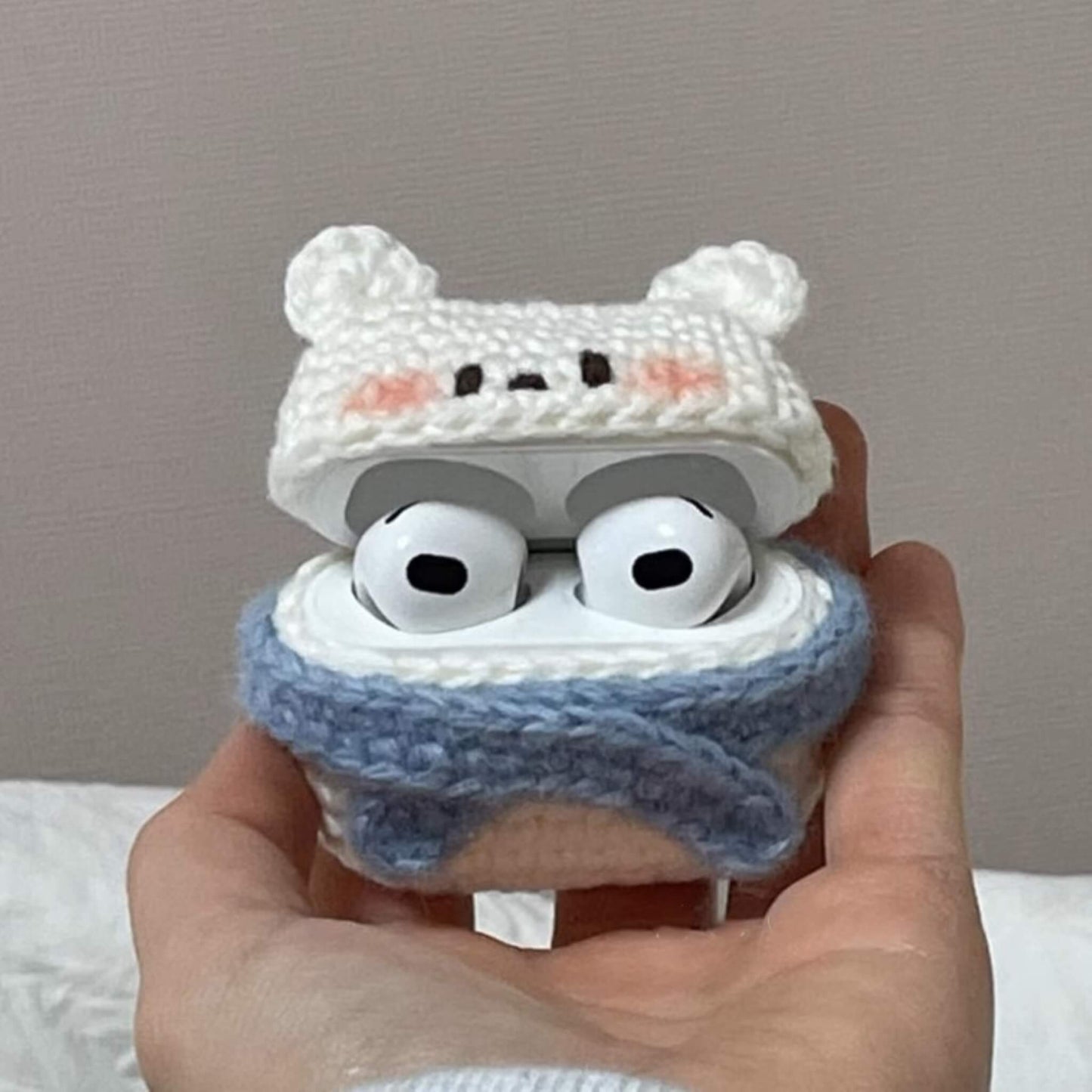 AirPods Case | Snuggle Bear Crochet