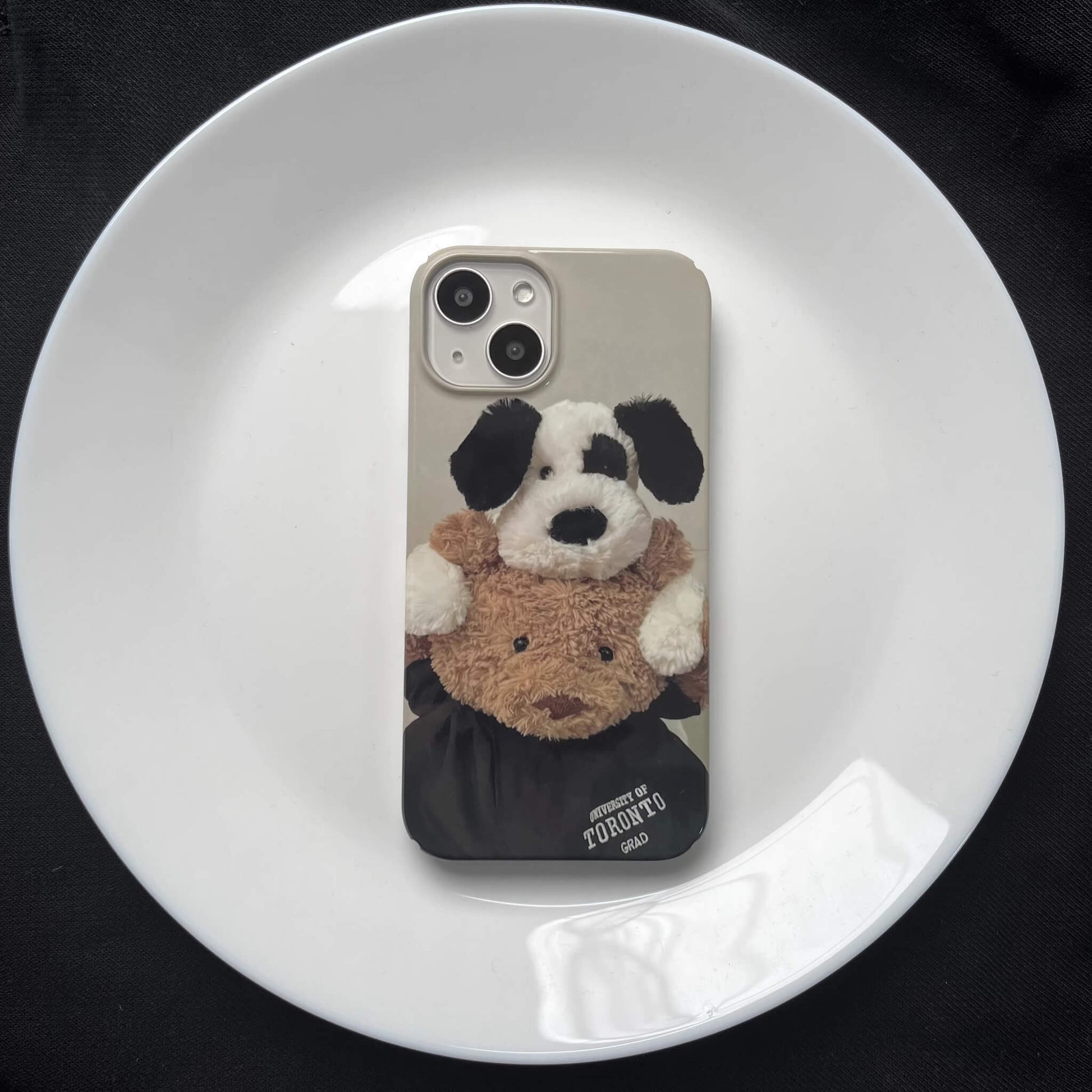 iphone case, cute iphone case, teddy bear, front view