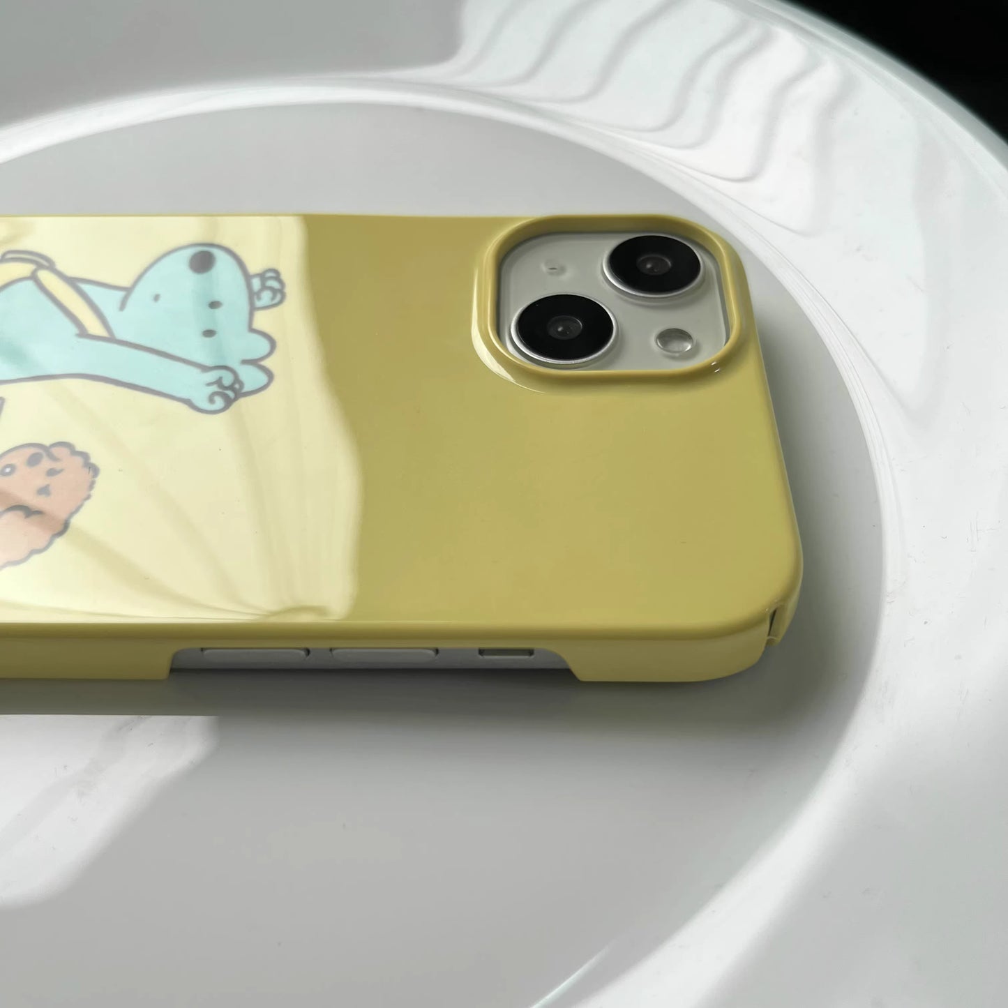 iphone case, yellow phone cases, cute cartoon phone cases, side view