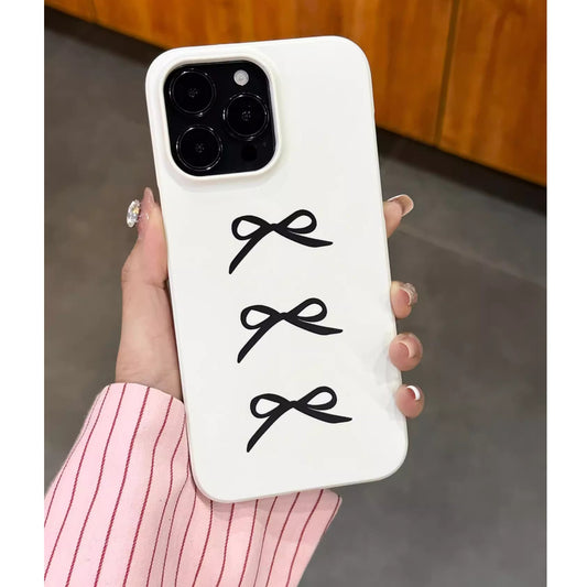 iphone cases, white iphone cases with black ribbon illustration design, slim phone cases