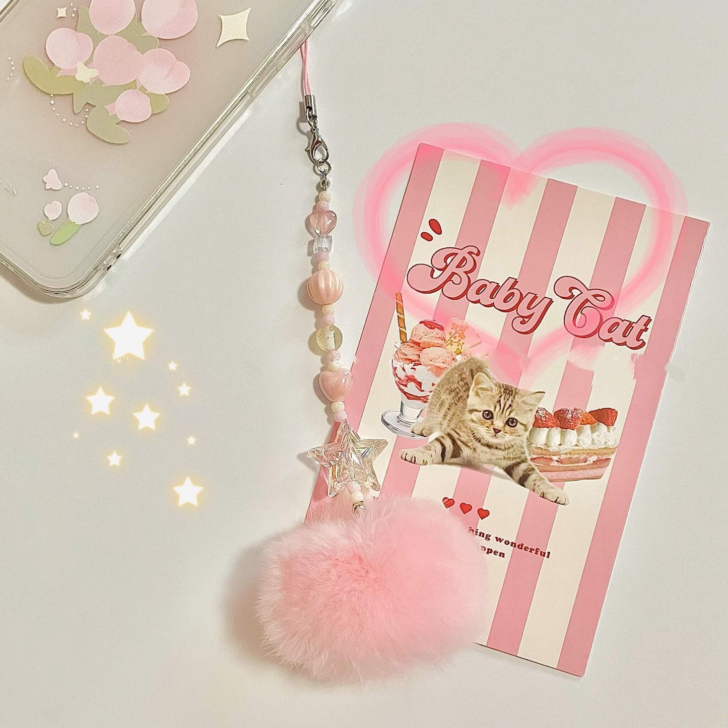 Phone Charm |  Pink Puff ed.