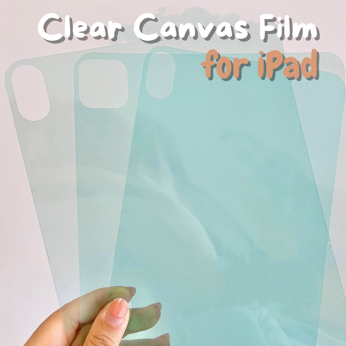 Clear Canvas Film for iPad ( 5 pcs per set )