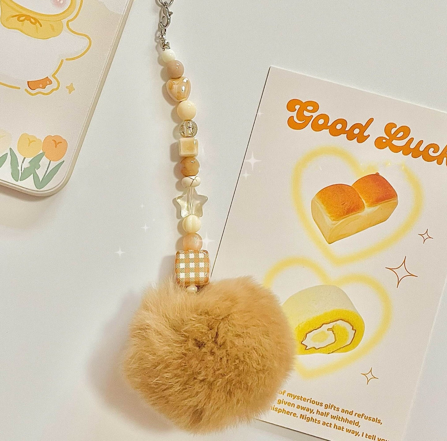 Phone Charm | Yellow Puff ed.